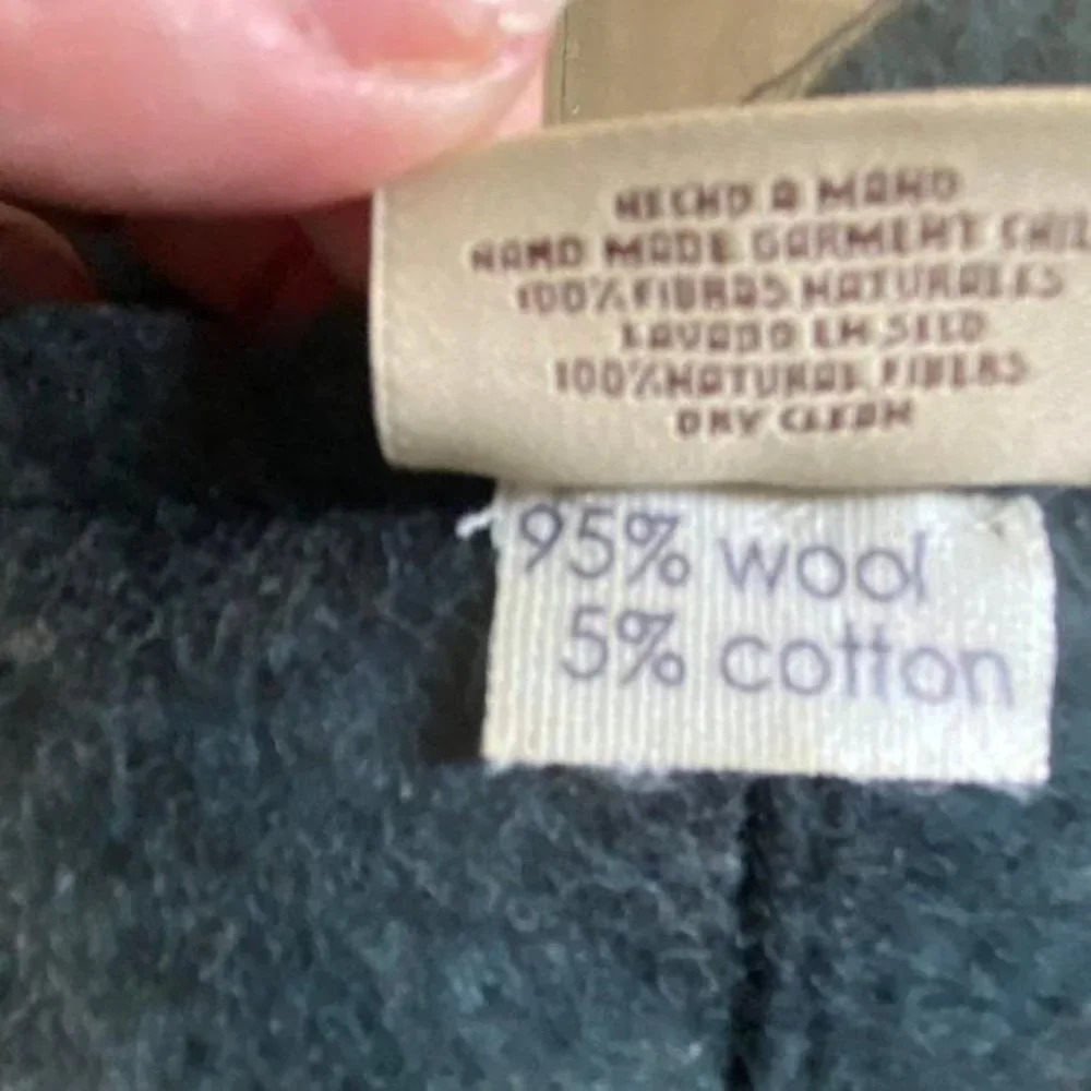 Handcrafted Felted Wool Grey Cotton Wool Vest - Picture 8 of 9